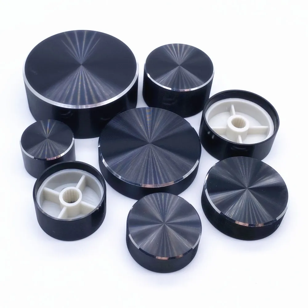 

Черная крышка потенциометра из алюминия