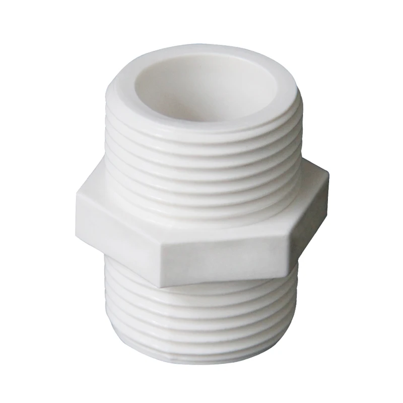 Прямой фитинг для труб 1/2 дюйма 3/4 1 дюйм 1-1/4 1-1/2 2 BSP двойная наружная резьба