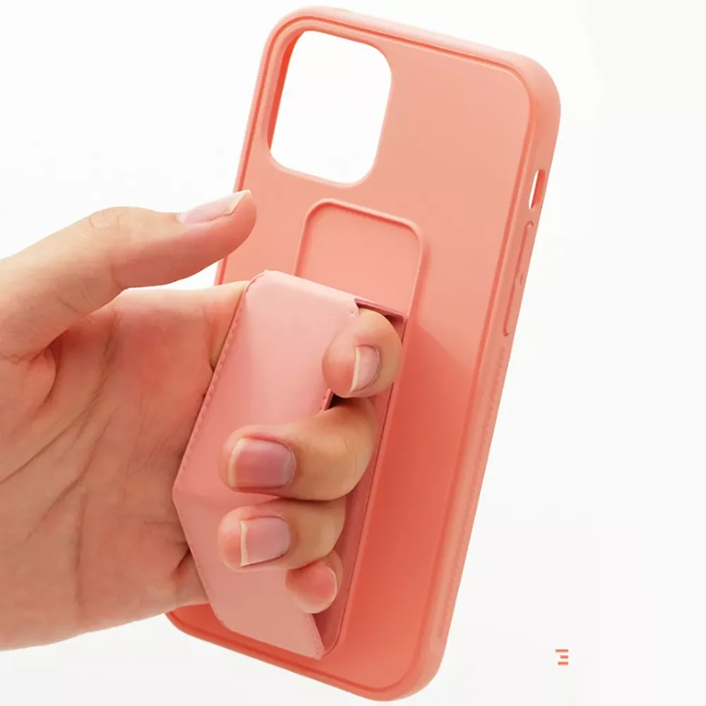 

2022 Trend Holder Stand Case For iPhone 13 12 11 Pro Max Mini XS XR X 7 8 Plus SE 2020 Shockproof Silicone Leather Cover