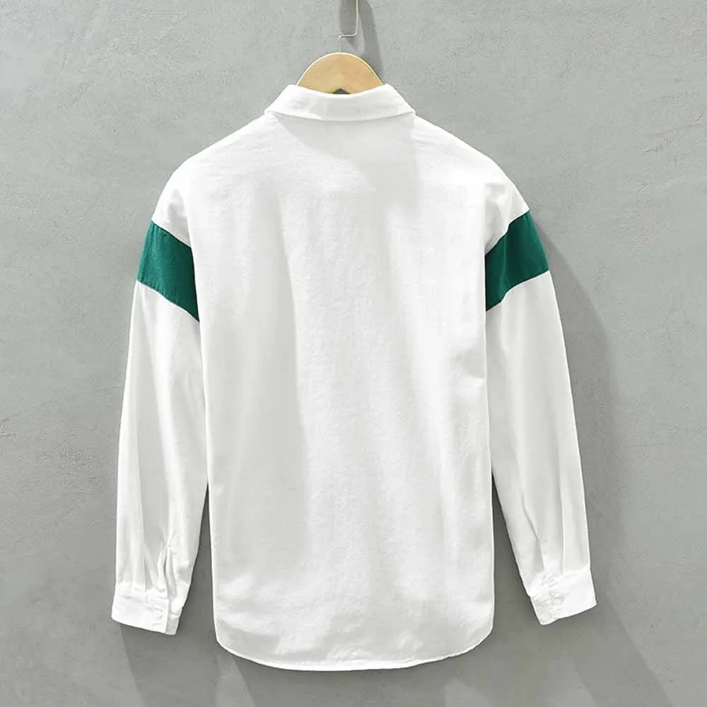 Spring Autumn Cotton White Shirts Male Long Sleeve Man Shirts Elegant Shirts for Men