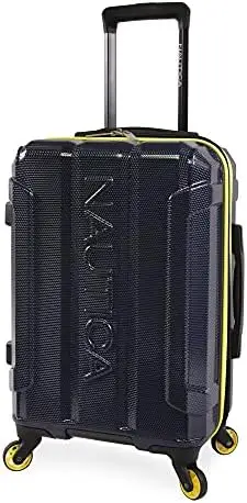 

Hardside Spinner Luggage, lightweight, Navy/Yellow, Carry-On 21-Inch