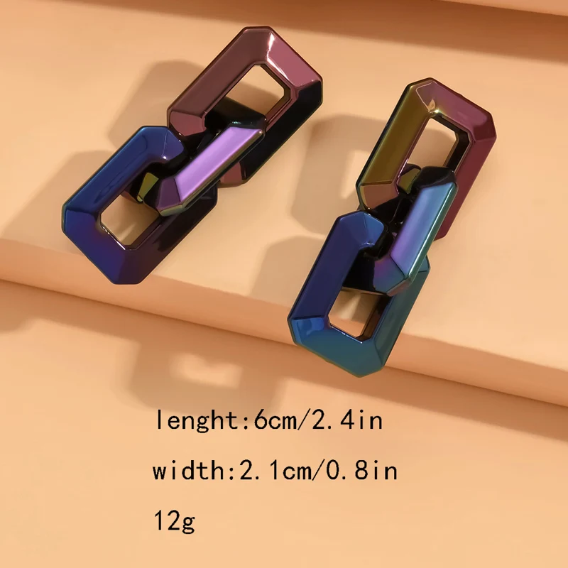 Новинка 2023 акриловые прозрачные блестки модные висячие серьги с геометрическим