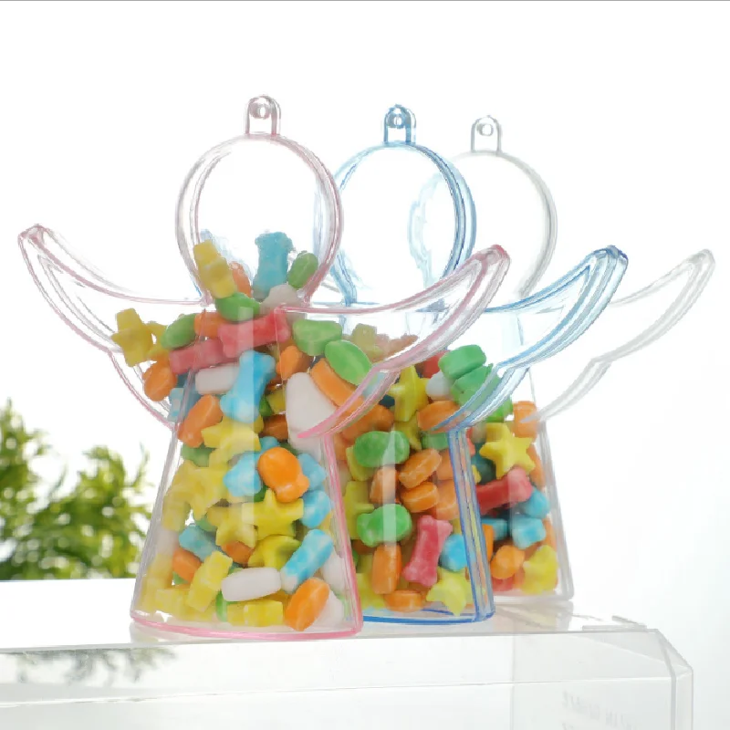 

6pc Angel Creative Candy Box Thank You Bags Gift Bag Decoration Mariage Packaging Box Baby Shower Gifts for The New Year 2022.8z