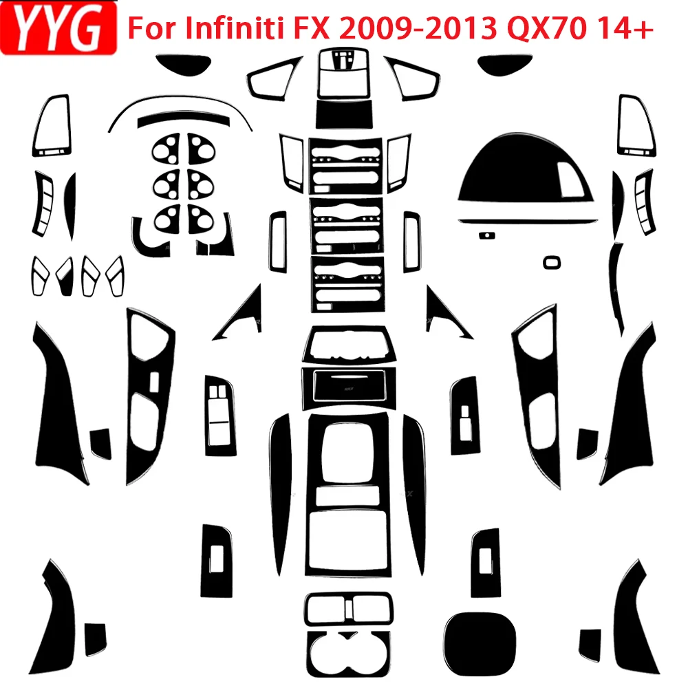 Для Infiniti FX 2009-13 QX70 14+ Piano Black переключение передач оконный подъемник