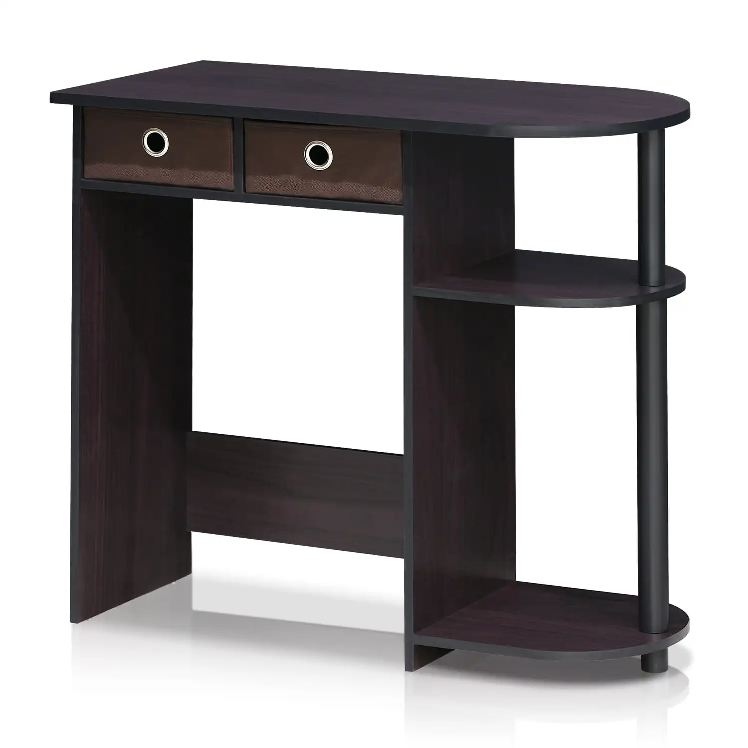

Go Green Home Laptop Notebook Computer Desk/Table, Dark Walnut, 11193DWN