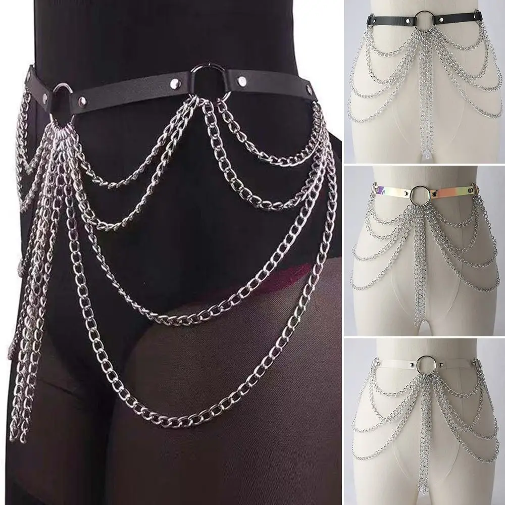 

Women Trendy Elegant Multilayered Waist Band Tassel Pendant Waistband Metal Chain Belt Slimming Cummerbands