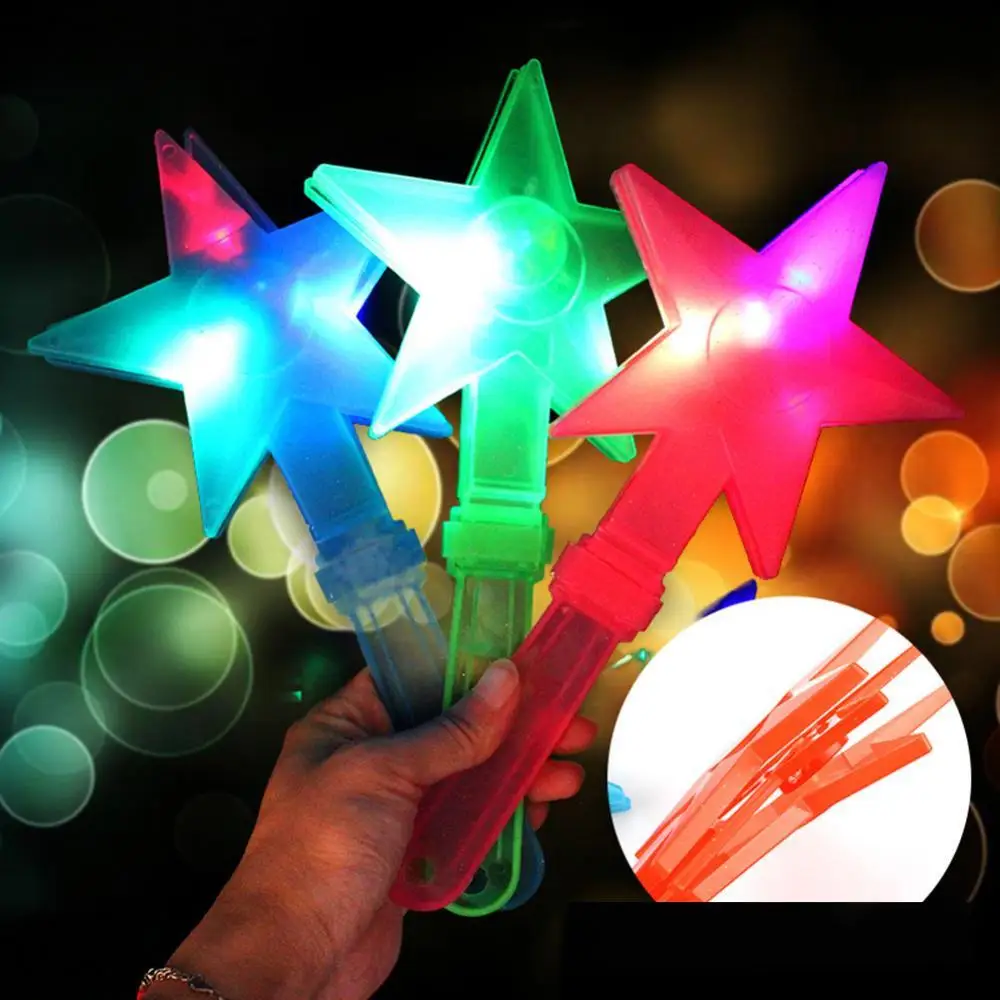 

1Pc Star LED Hand Clapper Noise Maker Flash Light Glow Stick Party Concert Favor Luminous Toys Random Color