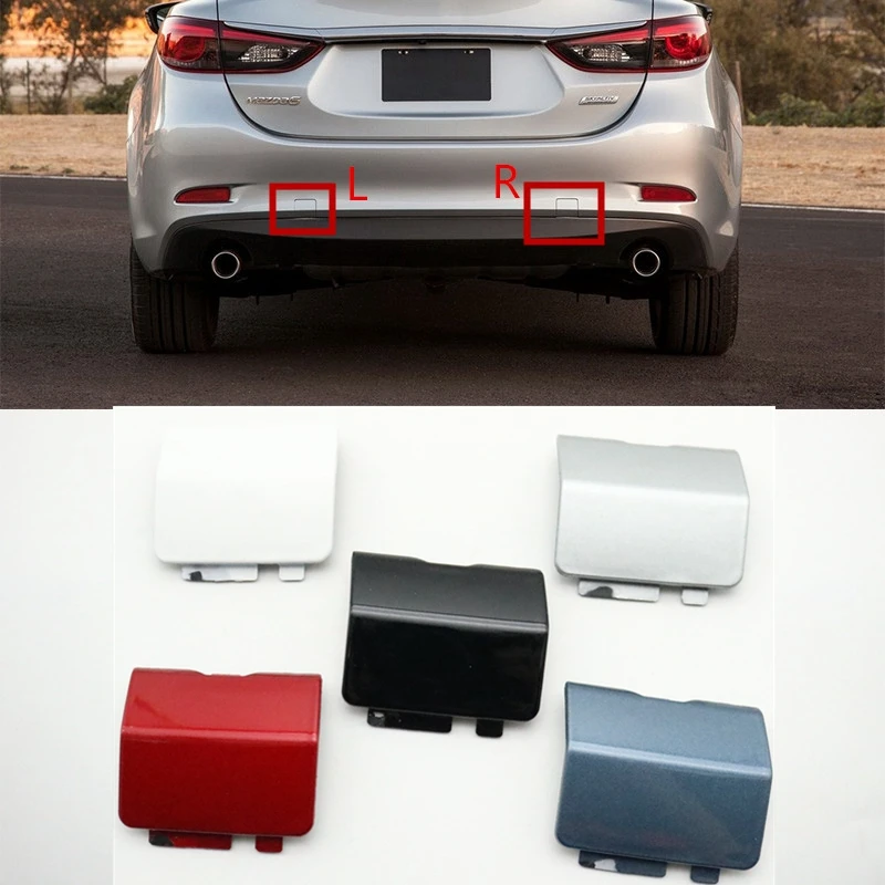 

Rear Bumper Towing Hook Cover Hauling Hook Cap For Mazda 6 Atenza Sedan 2013 2014 2015 2016 OEM GJR9-50-EL1-51 GJR9-50-EK1-51