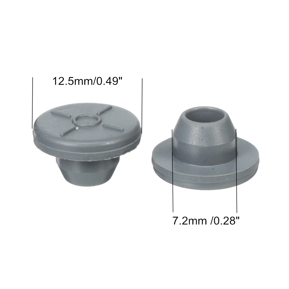 100 шт. Заглушки самозакрывающихся инъекционных портов, медицинская резина для открытия флаконов и ампул на 13 мм, органайзер.