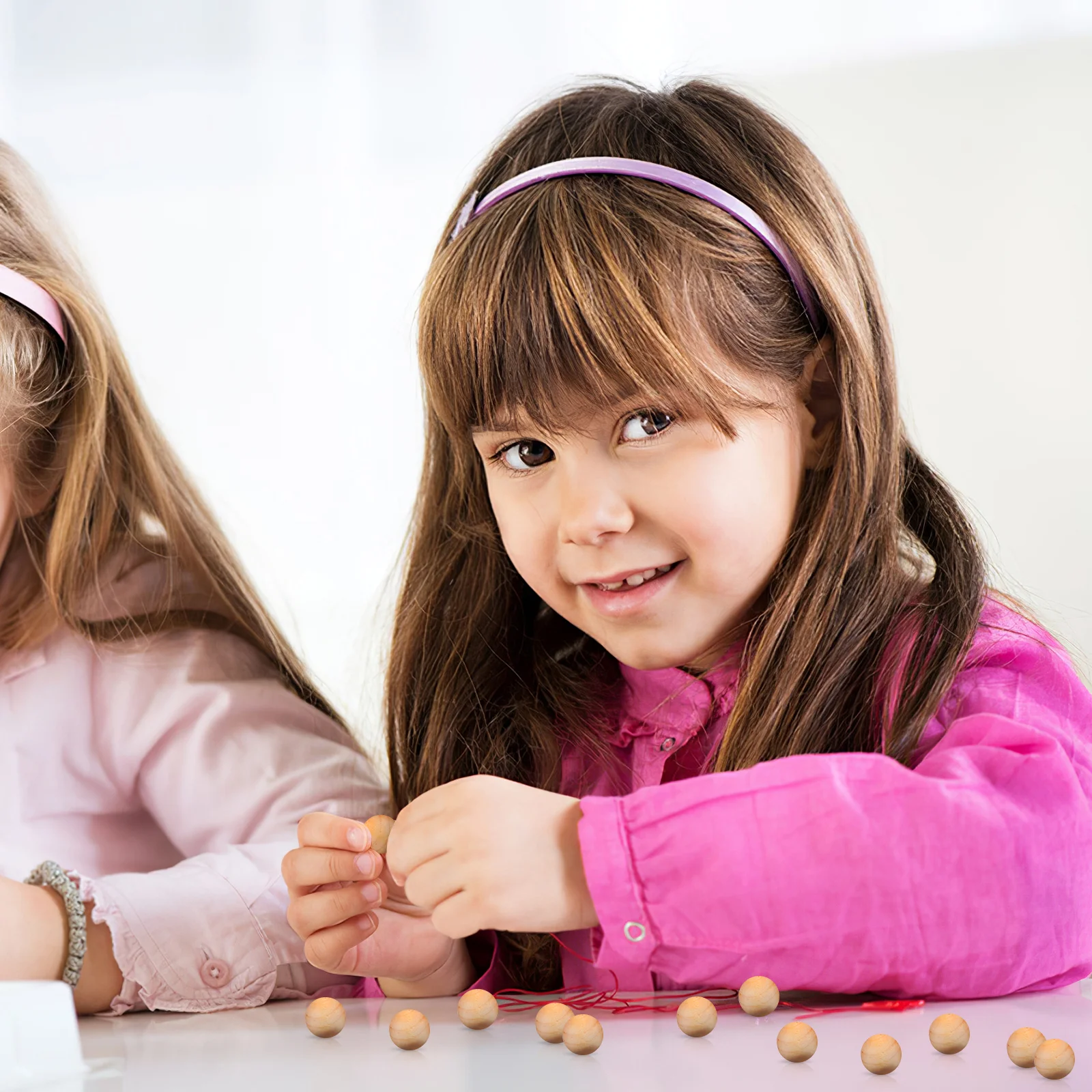 100 шт. деревянные бусины шарик 12 мм круглые без отверстий для поделок шарики