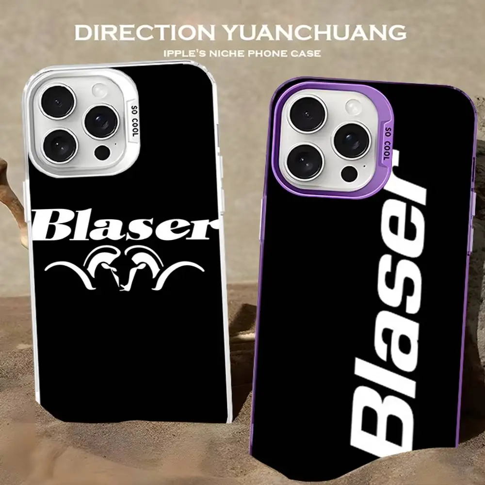 Фото Чехол для телефона Blaser USA Rifles Police для iPhone 16 15 14 13 12 11 17 Pro Max Plus, цвет серебристый №1