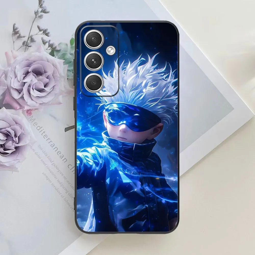Чехол JJK Gojo для мобильного телефона Samsung Galaxy S24 S23 S22 S21 S10 S9 S8 Plus Ультрачерный мягкий