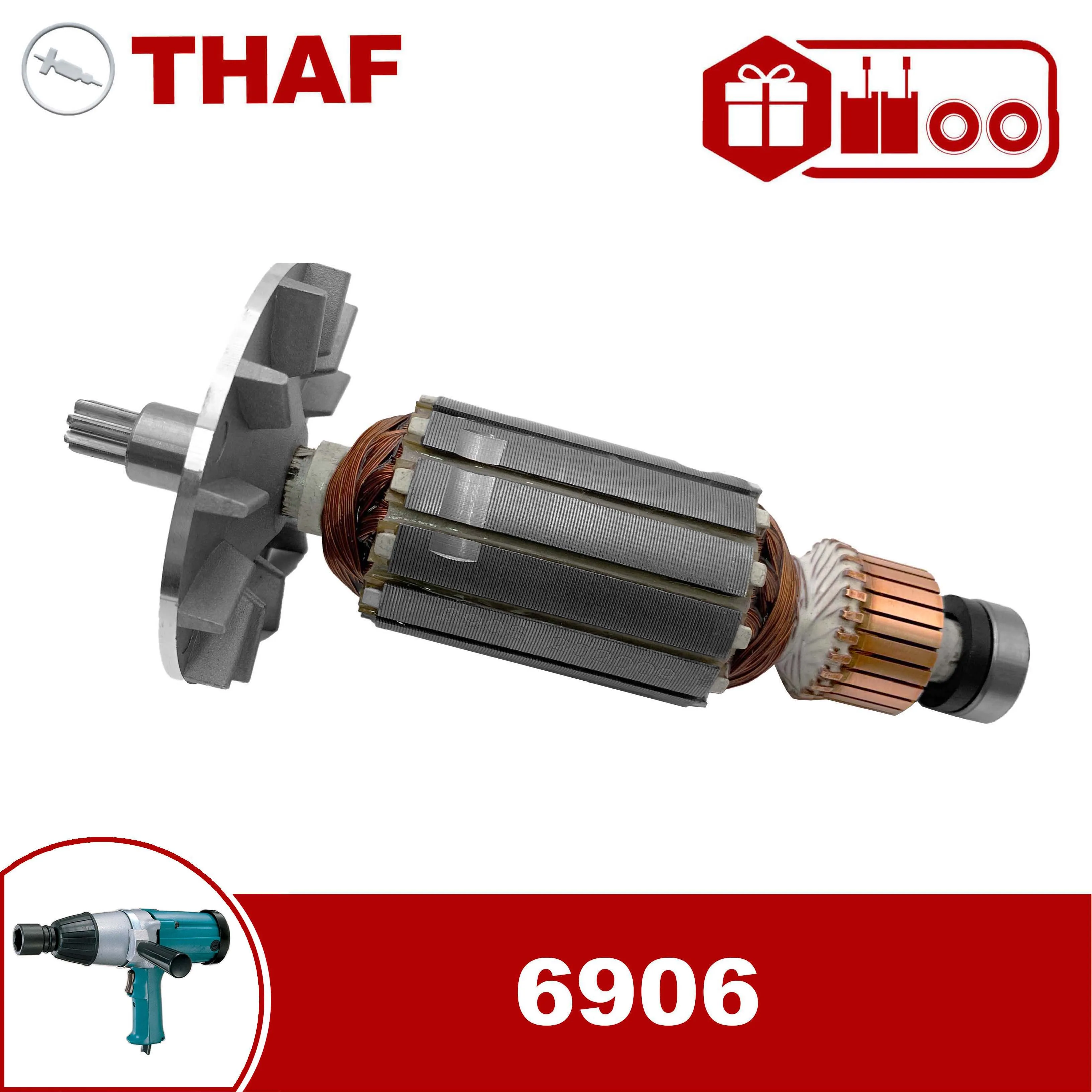 Замена якоря ротора для гайковерта Makita 6906