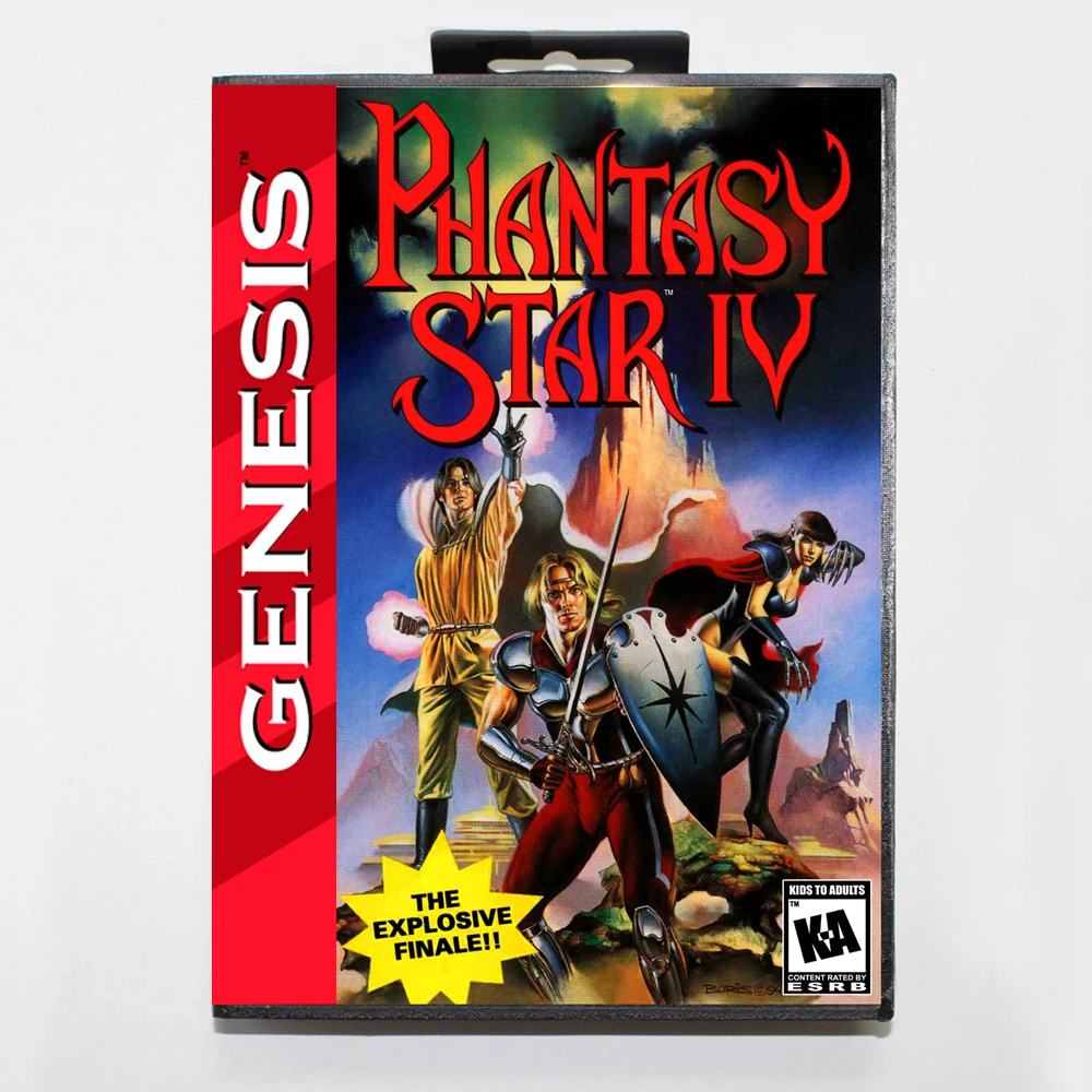 Игровая карта Phantasy Star 4 MD с индивидуальной коробкой для США 16-битной консоли Sega