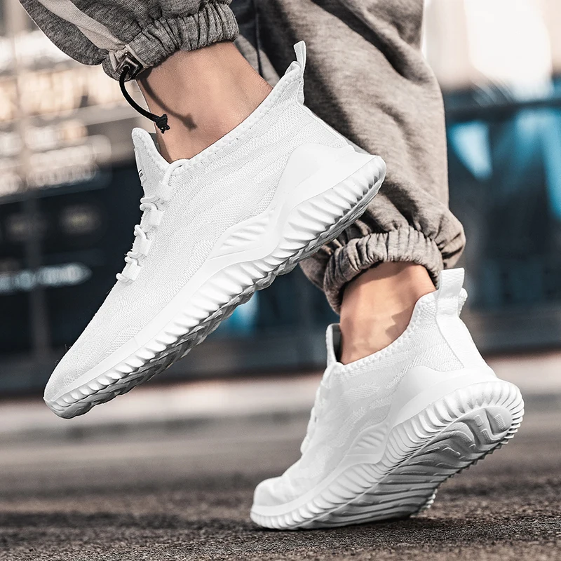 

Лидер продаж, Легкие беговые кроссовки, удобные повседневные мужские кроссовки, дышащая Нескользящая износостойкая Мужская Спортивная обу...