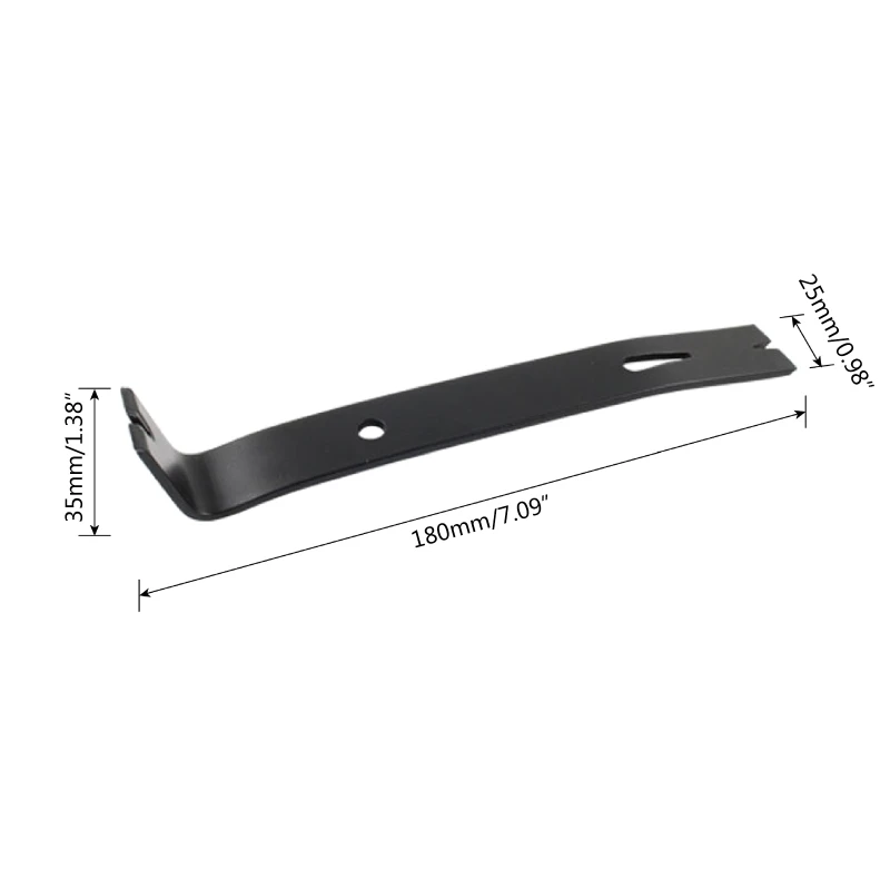 

Carbon Steel Hand Crowbar Tool Multi-functional Staple Remover Nail Puller Pry Bar for Trimming Work, Window Decoration