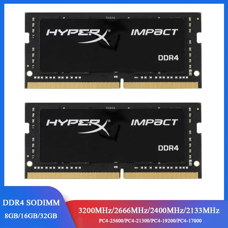 

16GB 8GB 32GB Memoria RAM DDR4 2133 2400 2666MHz 3200MHz Laptop RAM 260Pins 1.2V SODIMM PC4-25600 19200 21300 Notebook Memory