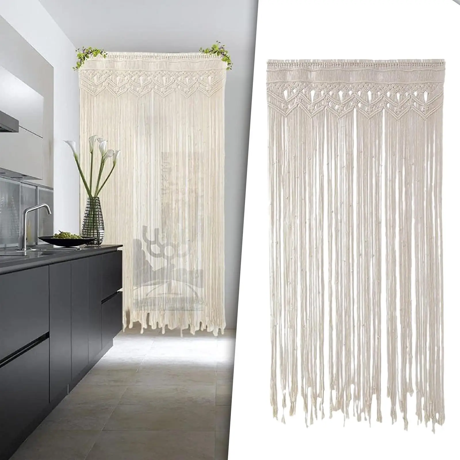 

Boho Decor Tapestry Cotton Rope Woven Tapestry for Restaurant Wall Decoration