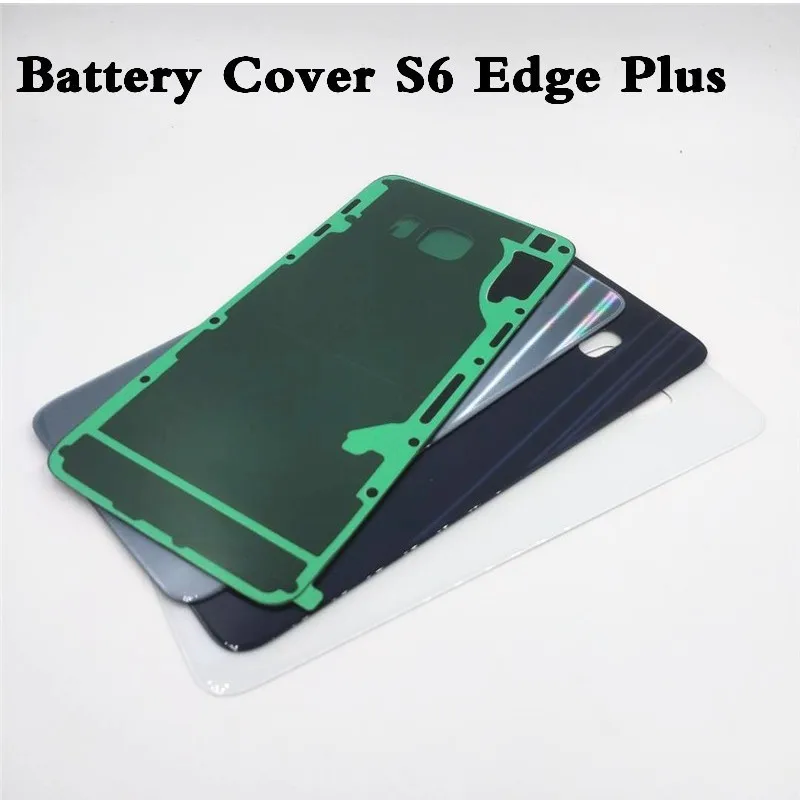 Крышка батарейного отсека для Samsung S6 Edge Plus edge + G920 G925 G928 задняя крышка стеклянный
