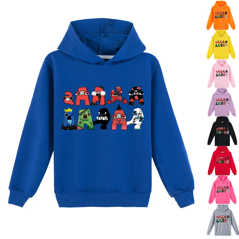 

Alphabet Lore 2023 Autumn Children Korean Version of Children's Clothing Alphabet Lore Trendy Hoodie Sweatshirt