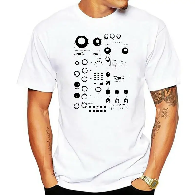 

Модная аналоговая синтезирующая управляемая футболка Roland Music, Классическая Удобная хлопковая Футболка с круглым вырезом