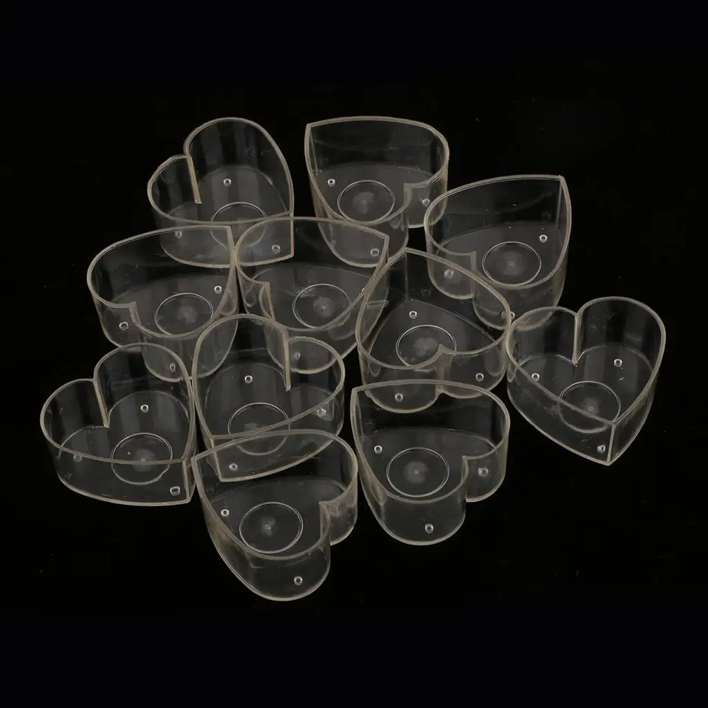 

10x Tealight Cups Polycarbonate Containers Tea Light