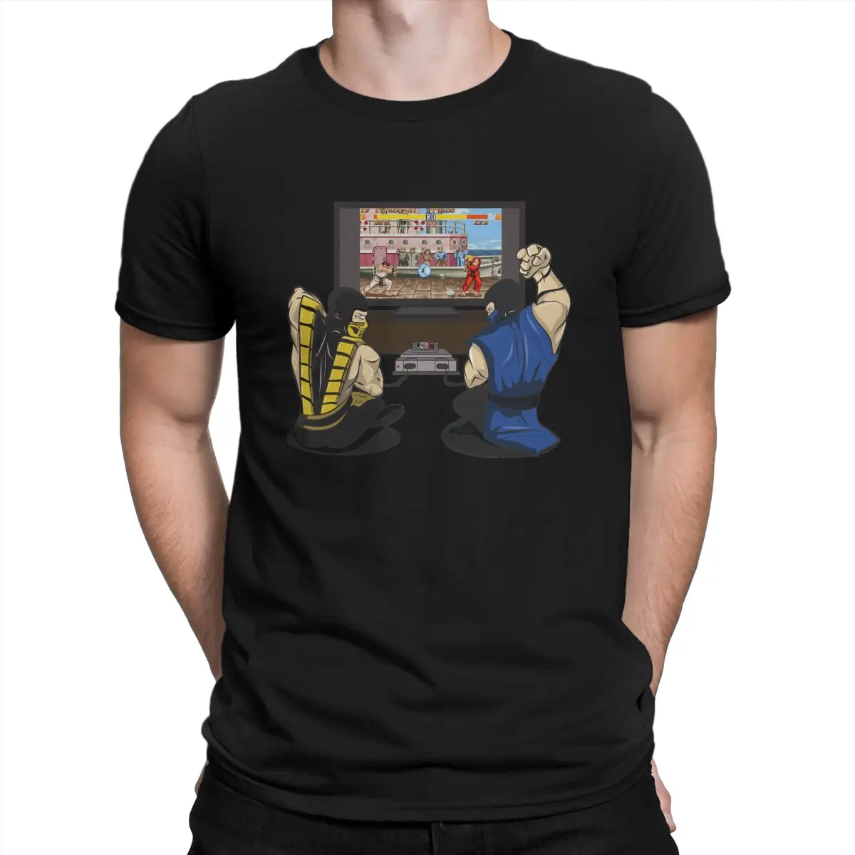 

Mortal Kombat Video Game Newest TShirt for Men Street Kombat Round Collar Basic T Shirt Hip Hop Gift Clothes Tops
