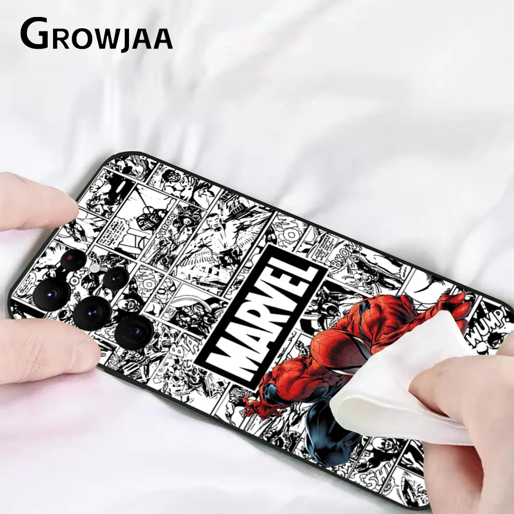 Spider Man VS Venom Phone Case For Samsung Galaxy S25 S24 S22 S23 Ultra S21 S20 Plus 5G Protective Silicone Funda