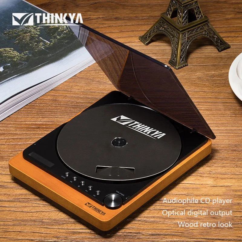 Проигрыватель компакт-дисков в стиле ретро элегантный портативный домашний