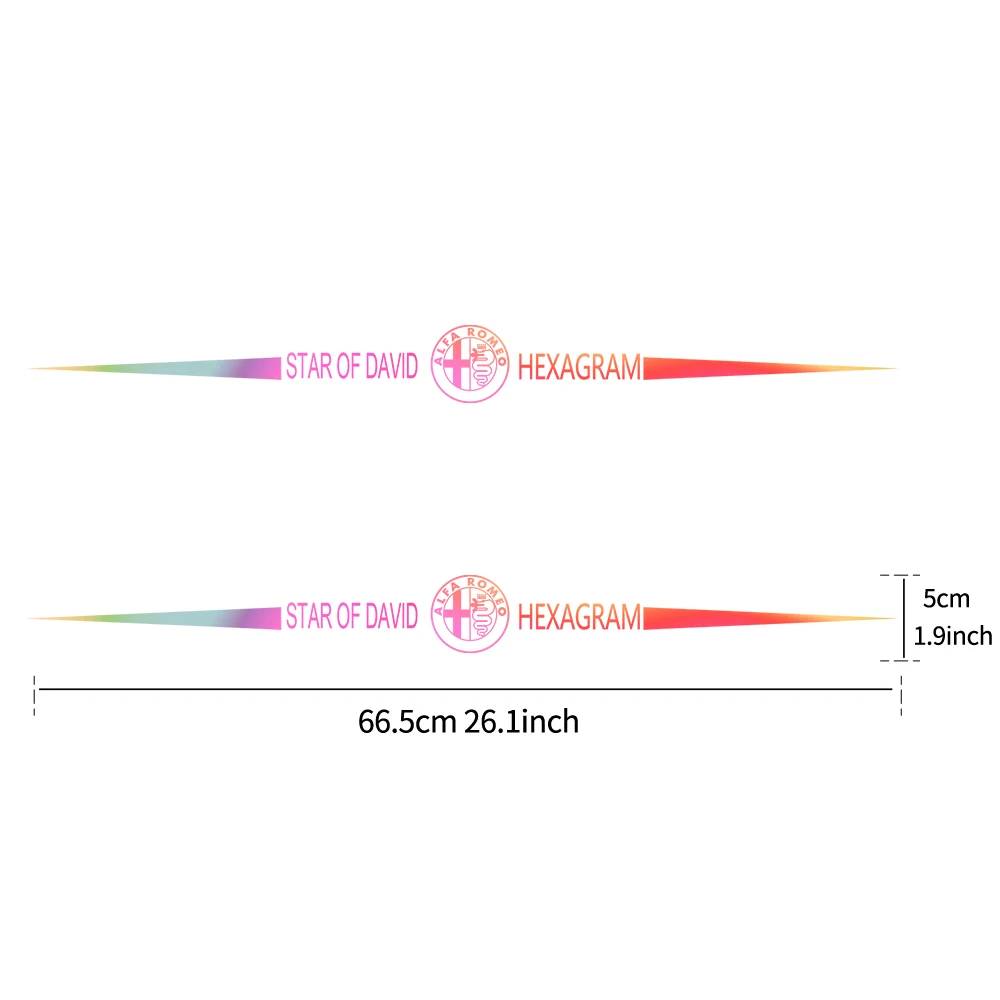 Для Alfa Romeo Sportiva 156 Stelvio 147 наклейки крутые красочные светоотражающие лазерные для