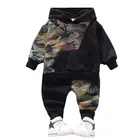 Камуфляжные комплекты одежды для маленьких мальчиков, свитер с капюшоном, комплекты детской одежды, школьная форма для детей, одежда для мальчиков