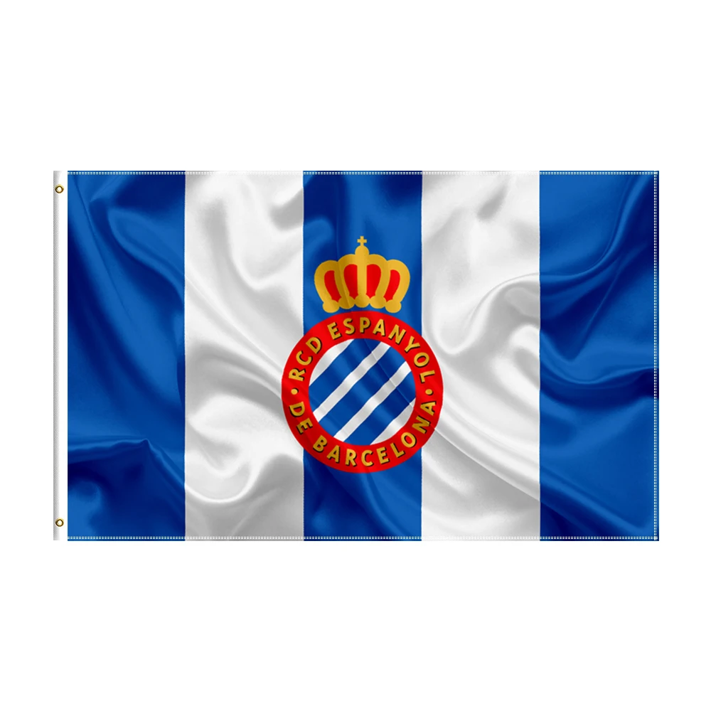 

3x5 футов RCD Espanyol флаг из полиэстера печатная испанская фотография