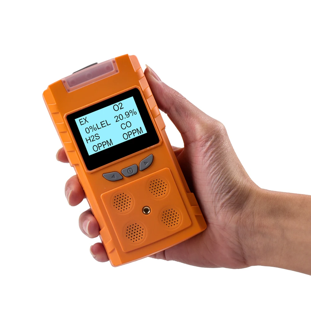 

Multi Gas Detector Gas Meter O2 CO H2S EX 4 in 1 Oxygen Hydrogen Sulfide Carbon Monoxide Combustible Gas Leak Detector