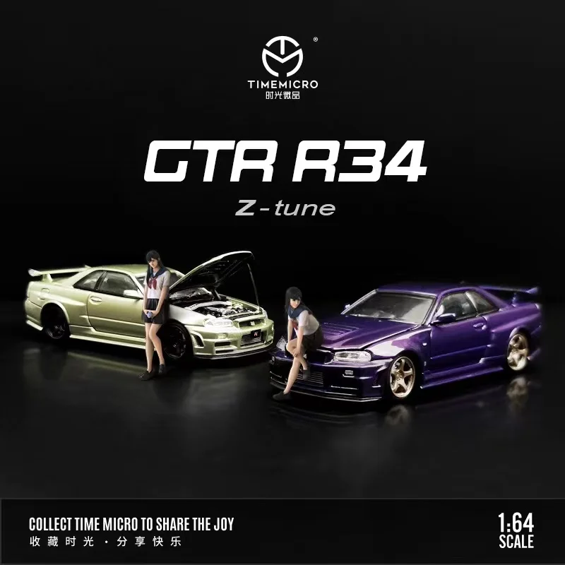 

Открытая модель автомобиля TM 1/64 Nissan GTR R34