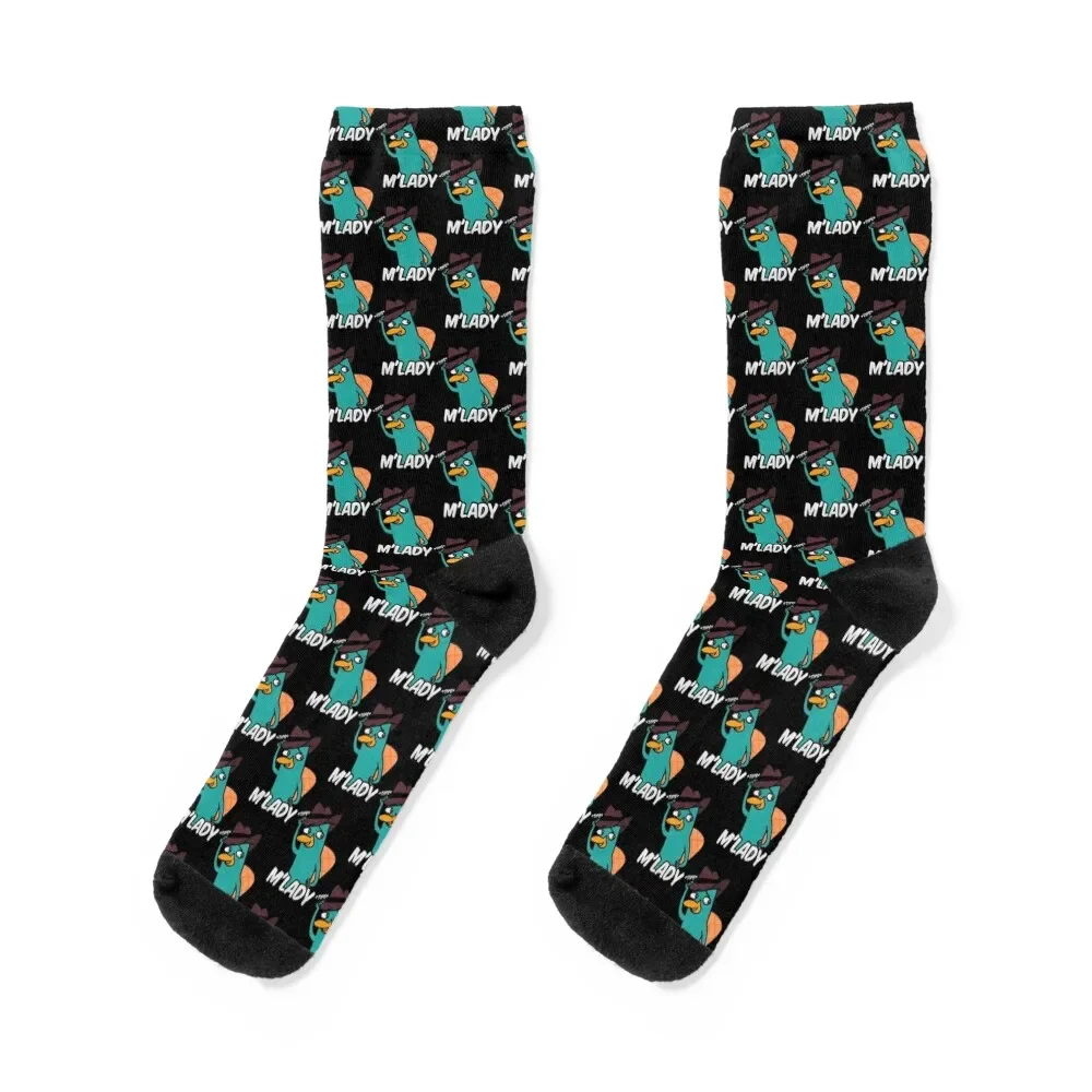 Perry Platypus - M_Lady Socks cartoon Stockings compression christmas gift Men's Women's
