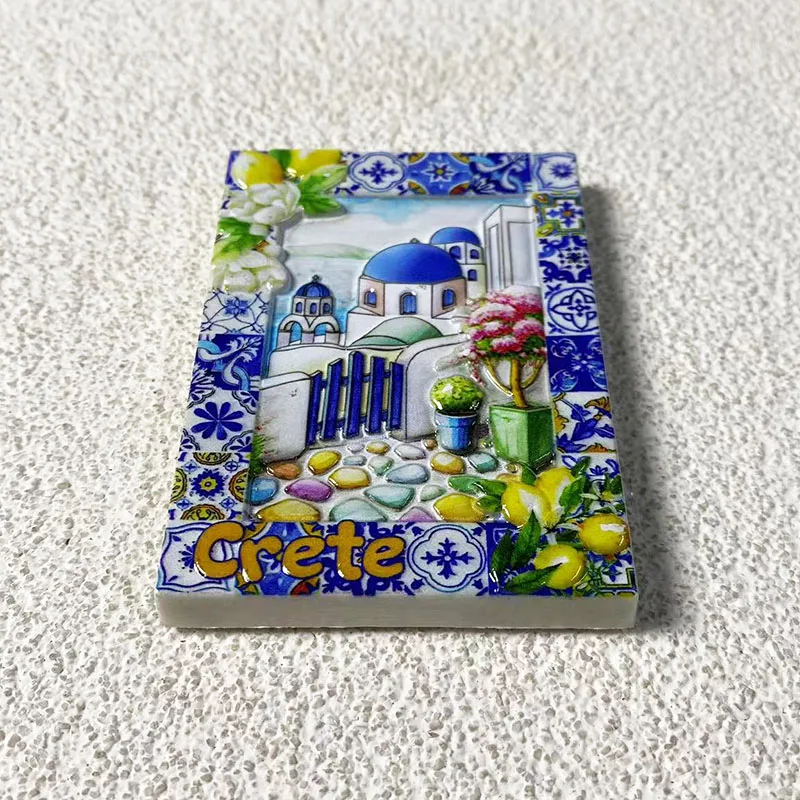 Греция Crete туристические сувенирные поделки трехмерные украшения маленький
