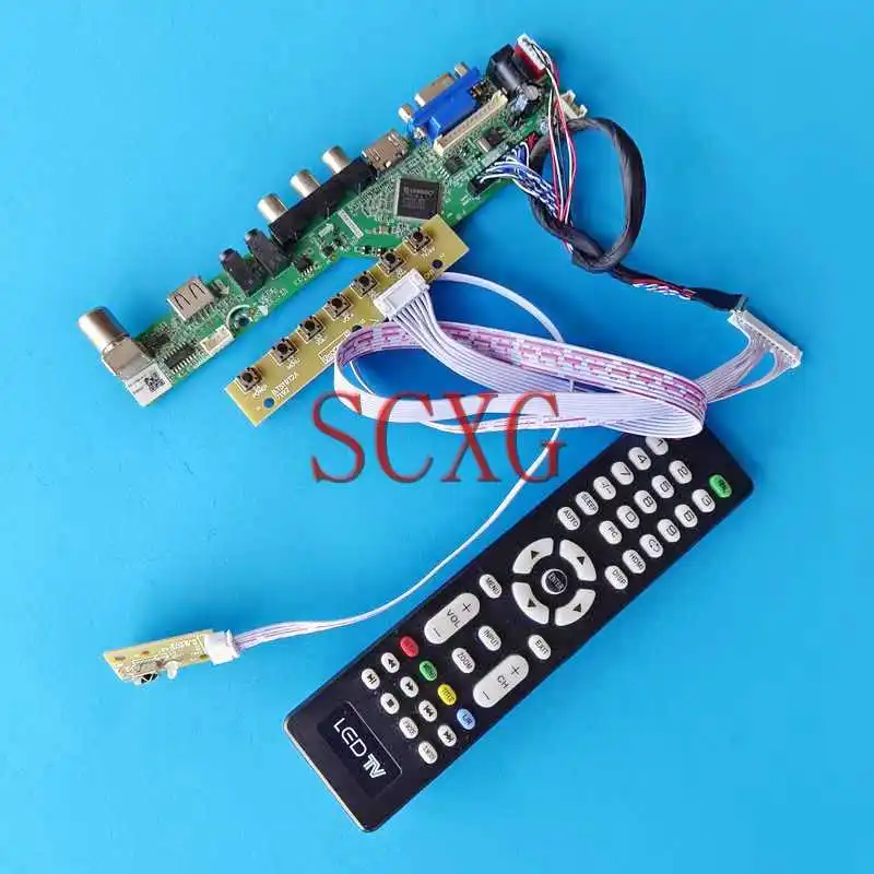 

TV Analog LCD Panel Controller Board Fit LP116WH4-SLN2 LP116WH6-SLA1 VGA USB RF Kit 11.6" 1366*768 HDMI-Compatible LVDS 40-Pin