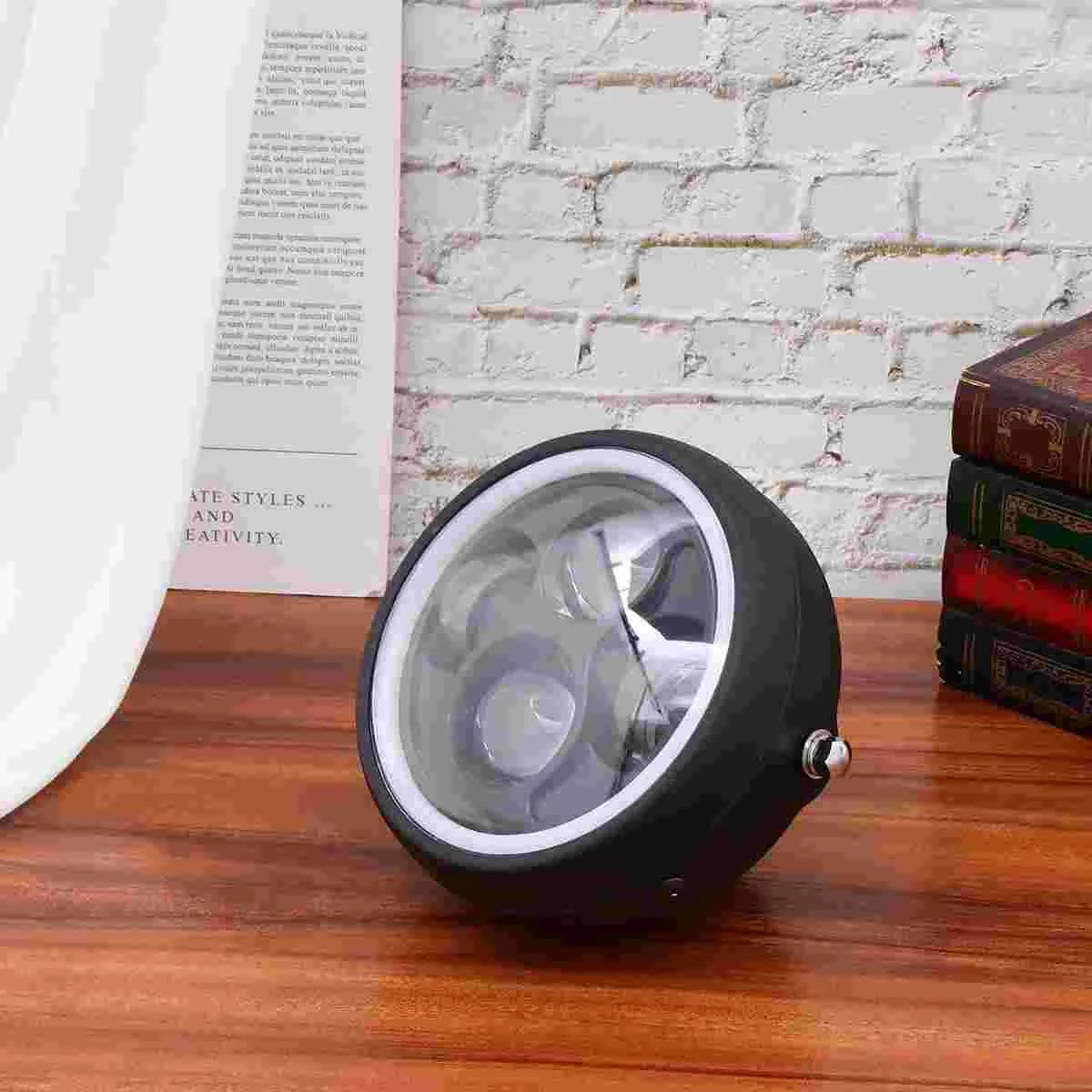 

1 Pc Motorbike Headlight Modified Black Prime Metal Headlight for Motorcycle