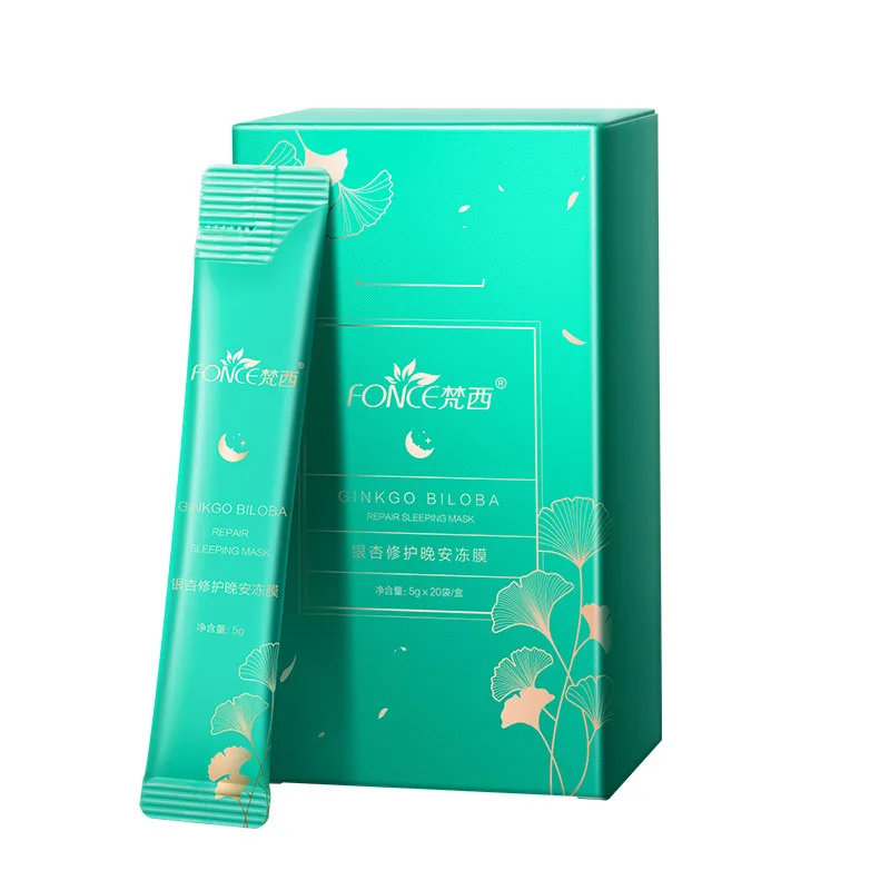 

Fonce Ginkgo repair good night film moisturizing water brighten skin tone tight wash free smear mask lady