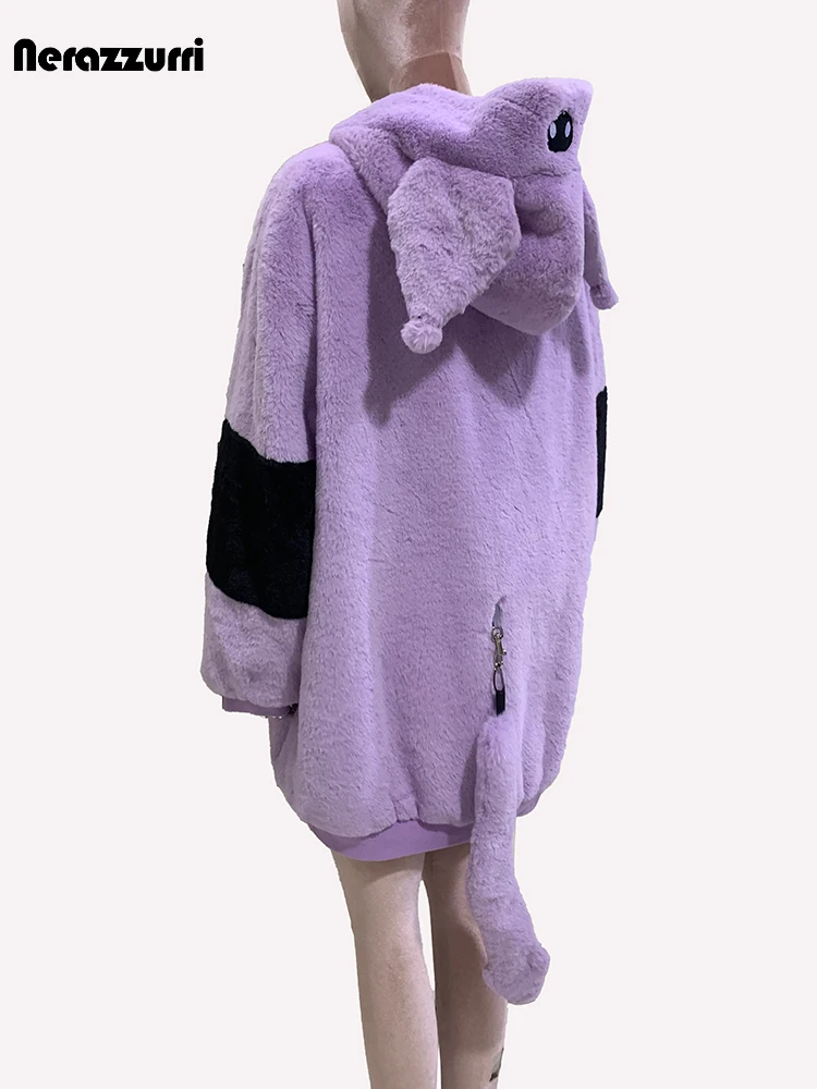 Nerazzurri осень-зима утолщенная теплая мягкая милая лоскутная шуба из