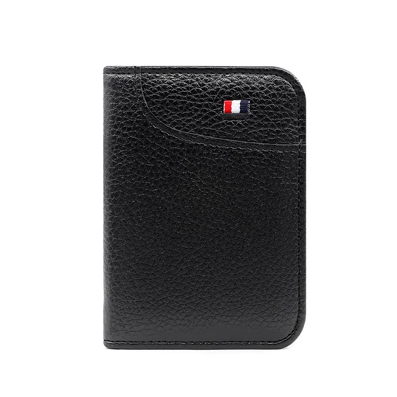 Men's Card Holder New Slim Wallet High Quality Leather Purse Fashion PU Male Money Clip Business ID Credit Card Bag Coin Purse