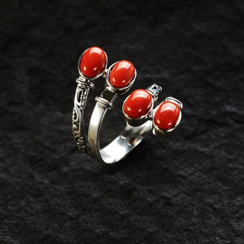 

Женское кольцо в этническом стиле, регулируемое кольцо на указательный палец