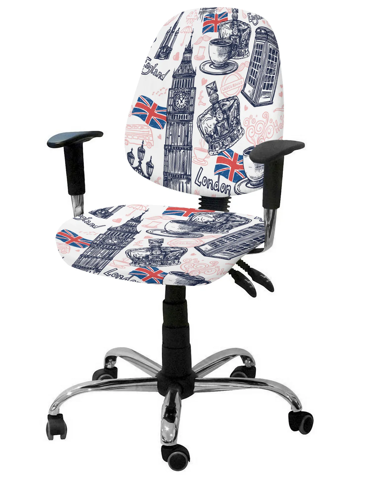 Chair Cover Removable Office Chair Slipcover Split Seat Covers