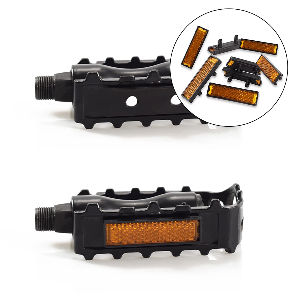 Pedal Reflector Safety Night Cycling Reflective Bike Accessory Mount Vintage Clip Tube Reflector Anti-rust