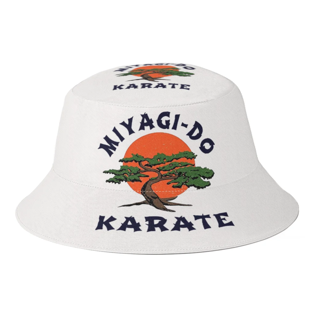 

Summer Unisex Fashion Bucket Hats Intage Miyagi Do Karate Cobra Kai Women Men Fisherman Hat Autumn Streetwear Panama for Bob
