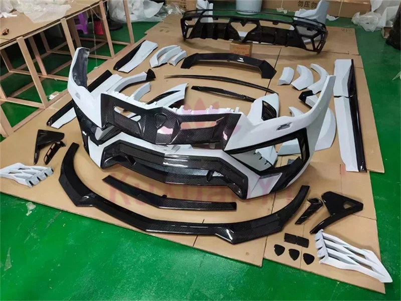 Передние и задние бамперы из стекловолокна углеродного волокна M-стиль боковые