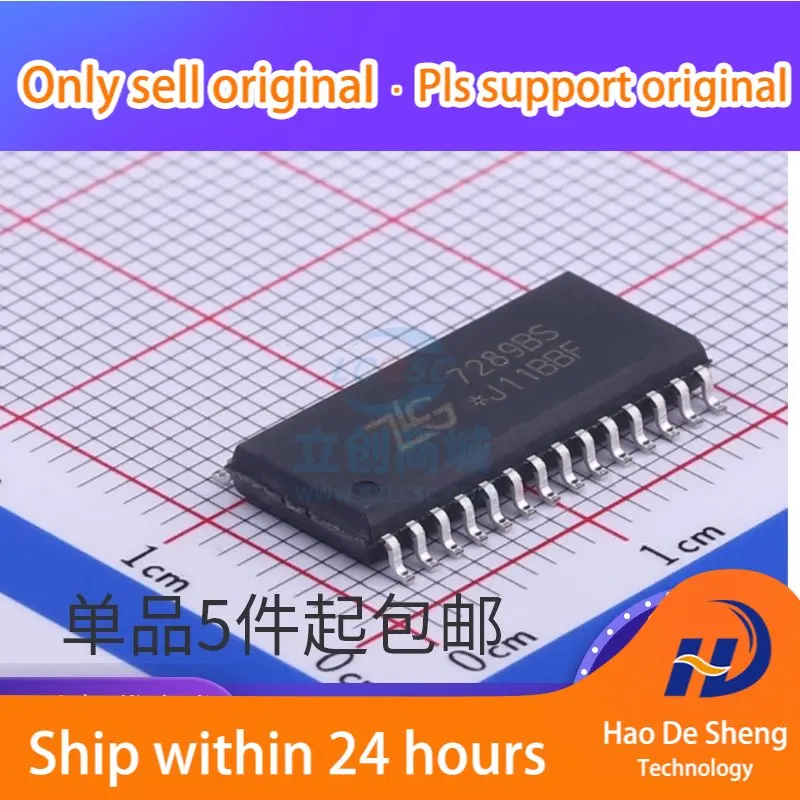 

10 шт./партия ZLG7289BS SOP-28 7289BS IC ZLG7289 новая Оригинальная фотография
