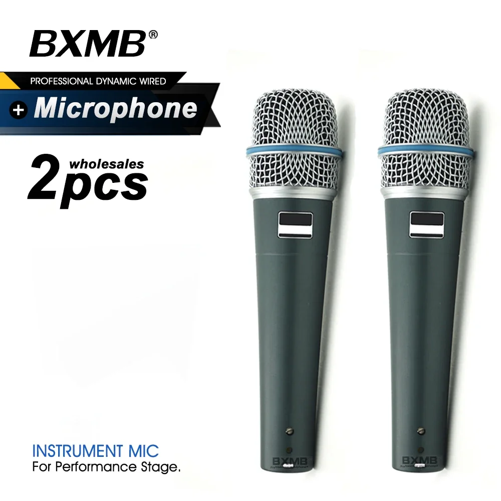 

2pcs TOP/HIGH Quality Professional Wired Microphone BETA57 BETA57A Dynamic Instrument Mic For Performance Live Karaoke
