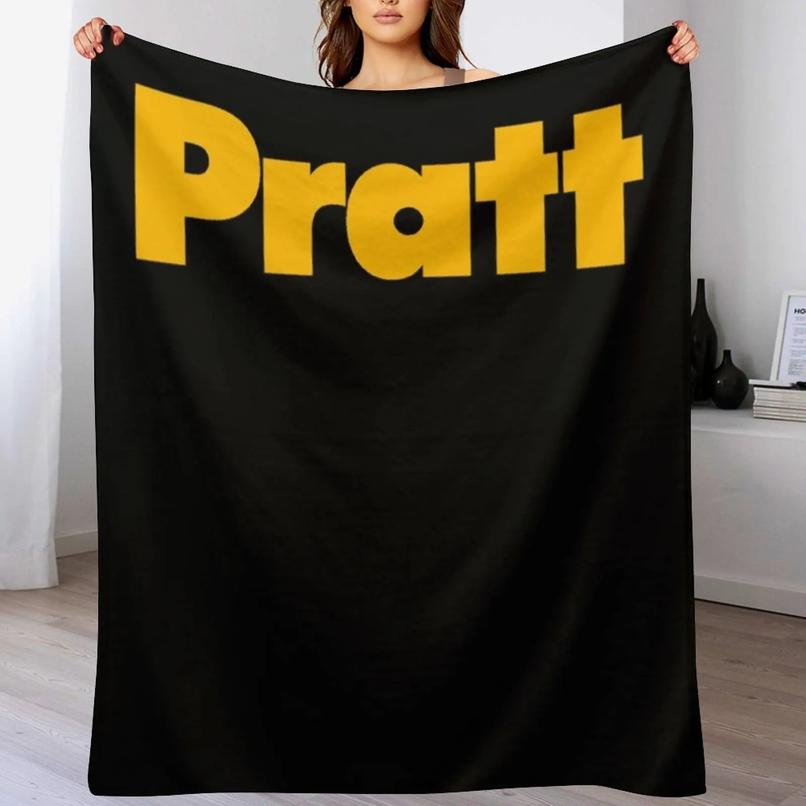 ЛУЧШИЙ ПРОДАВЕЦ — одеяло с логотипом Pratt Institute Essential