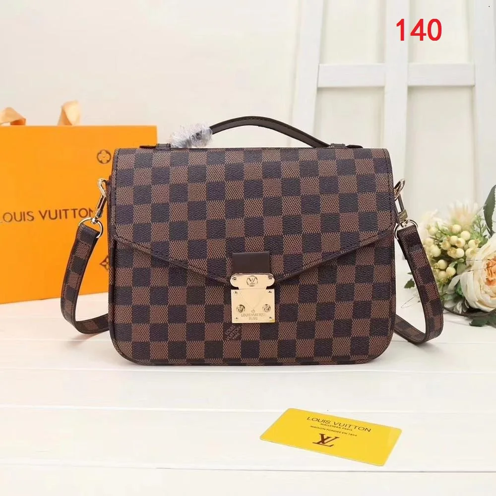 

Men and Women Leather Medium Large Handbag Shoulder Bags Large Capacity Ladies Single Shoulder Bag Crossbody Bag Wallet B23